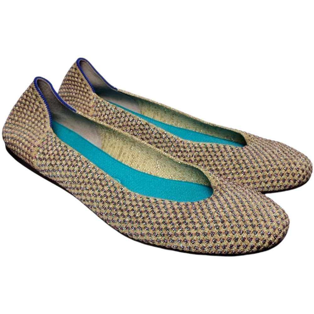 Rothy's The Square Jewel Box Textile Slip On Ballet Flat Shoes